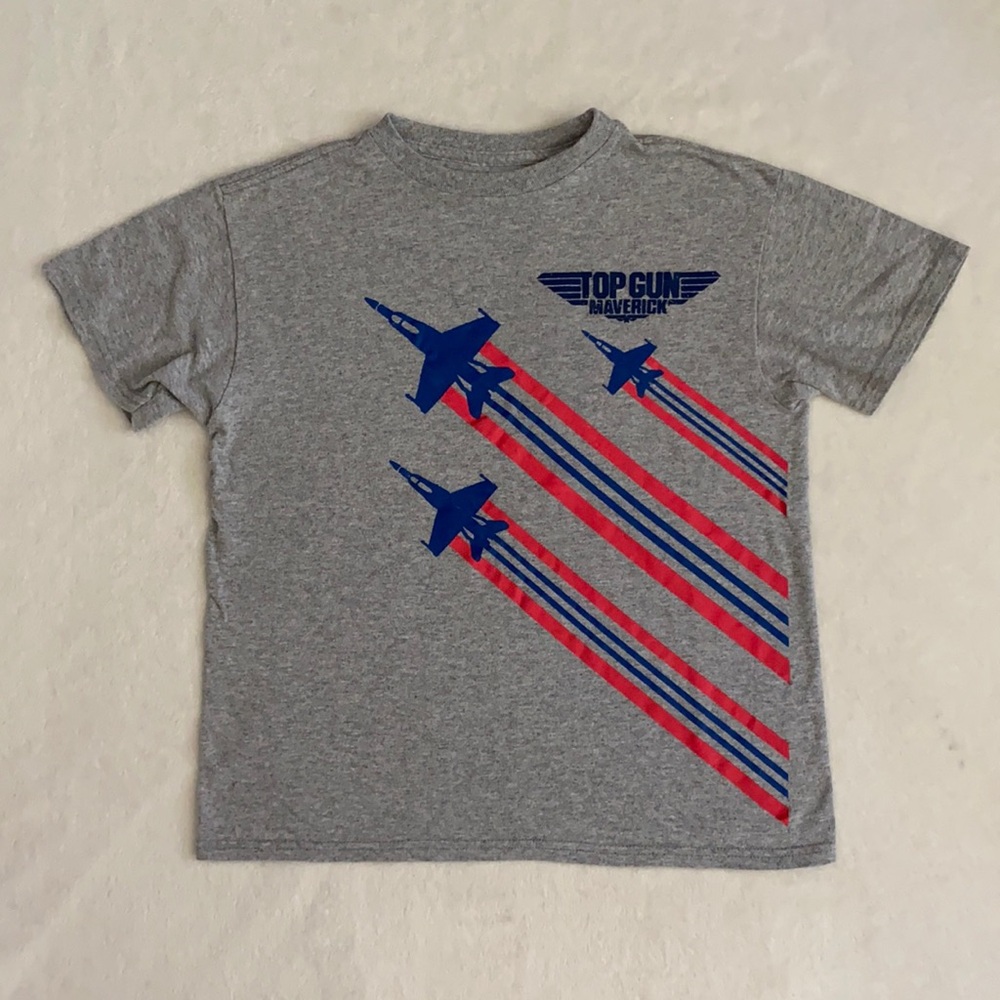 Top Gun Maverick | Military Fighter Jets USA Patriotic Graphic T-Shirt (L 10/12) - Picture 2 of 14